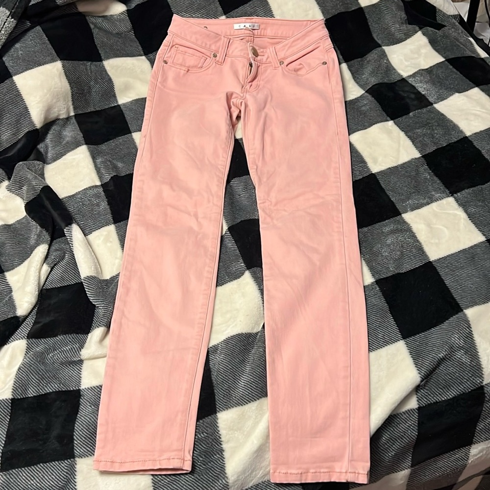 Cabi Nectar Skinny Jeans. Size 0 pale pink color
